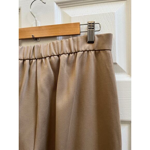 Eileen Fisher Camel Ponte Knit Elastic Waistband Pant Size Small 31 Inch Inseam - Picture 6 of 12